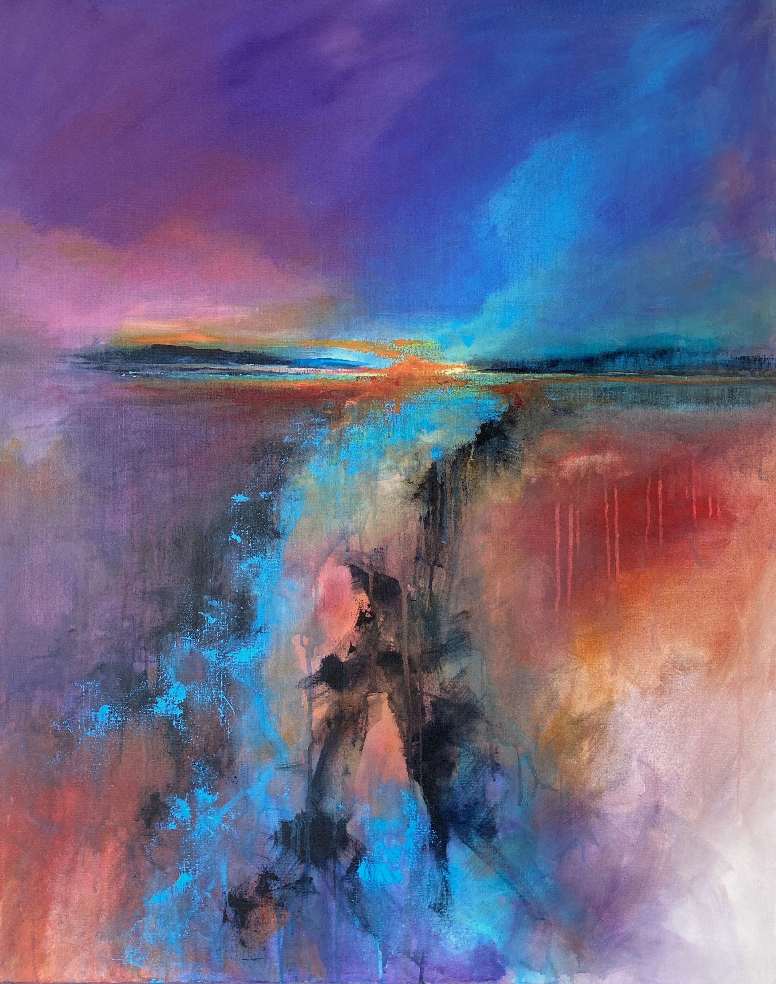 110 Åbent landskab 80 x 100 cm